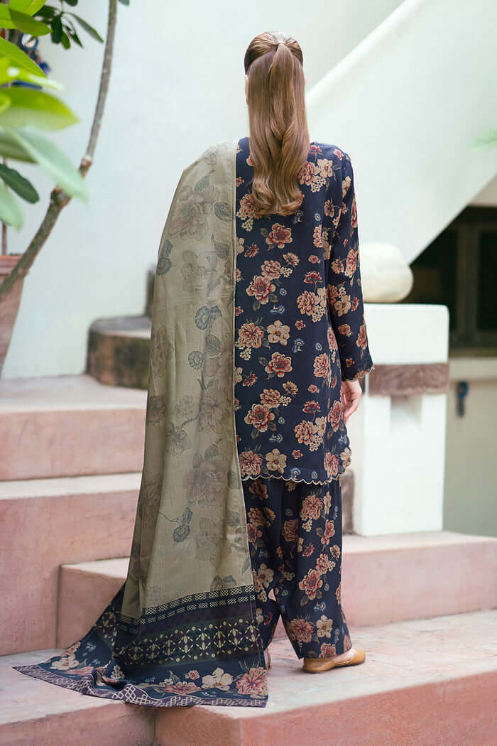 3 Piece Unstitched Digital Printed Lawn Suit ( Printed Lawn Dupatta )