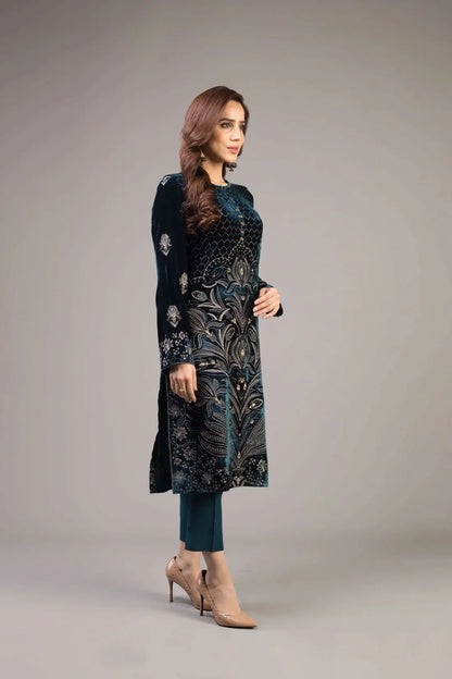 BAREEZE - 3PC LAWN EMBROIDERED WITH CHIFFON EMBROIDERED DUPATTA