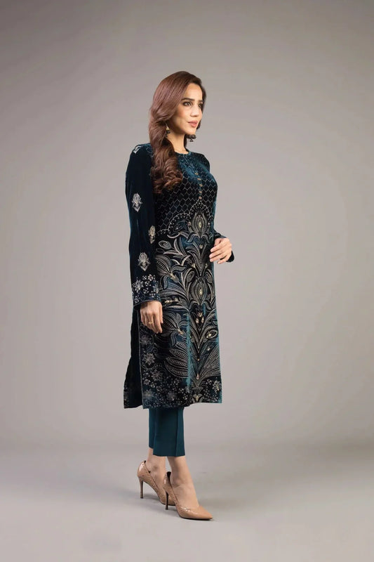 BAREEZE - 3PC LAWN EMBROIDERED WITH CHIFFON EMBROIDERED DUPATTA