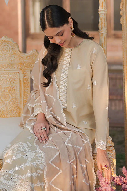CROSS STITCH- 3PC LAWN EMBROIDERED SHIRT WITH ORGANZA EMBROIDERED DUPATTA AND TROUSER