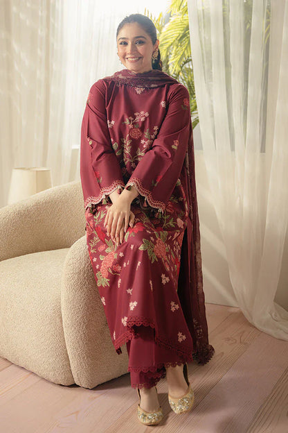 CROSS STITCH- 3PC LAWN EMBROIDERED SHIRT WITH DIAMOND PRINT DUPATTA