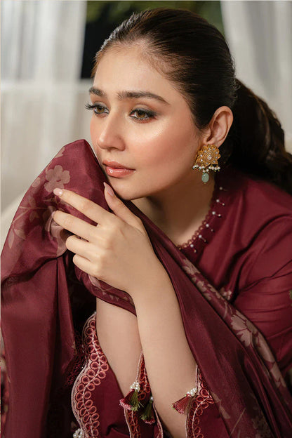 CROSS STITCH- 3PC LAWN EMBROIDERED SHIRT WITH DIAMOND PRINT DUPATTA