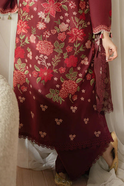 CROSS STITCH- 3PC LAWN EMBROIDERED SHIRT WITH DIAMOND PRINT DUPATTA