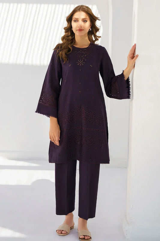 JAZMIN - 2PC LAWN EMBROIDERED SHIRT WITH TROUSER