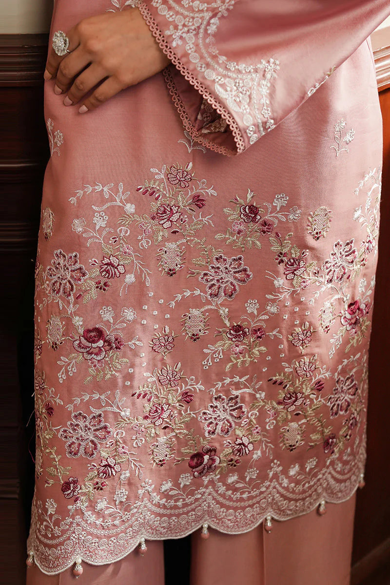 CROSS STITCH - 3PC DHANAK EMBROIDERED SHIRT WITH DHANAK EMBROIDERED SHAWL AND TROUSER -