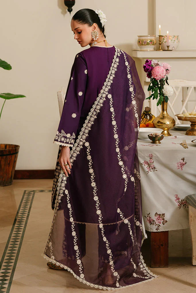 CROSS STITCH- 3PC LAWN EMBROIDERED SHIRT WITH ORGANZA EMBROIDERED DUPATTA-BIC-