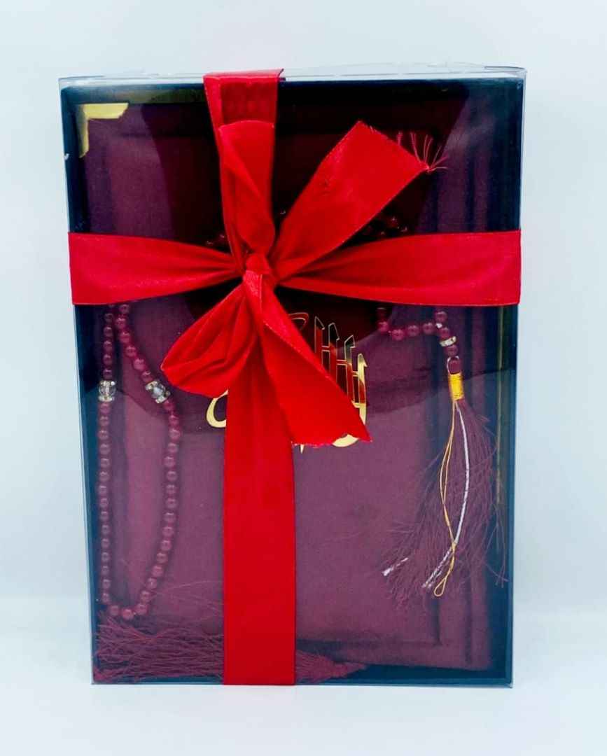 Velvet Gift Quran & Box Tajweedi Medium Size