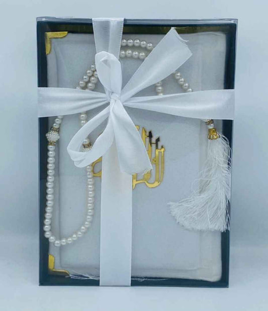 Velvet Gift Quran & Box Tajweedi Medium Size