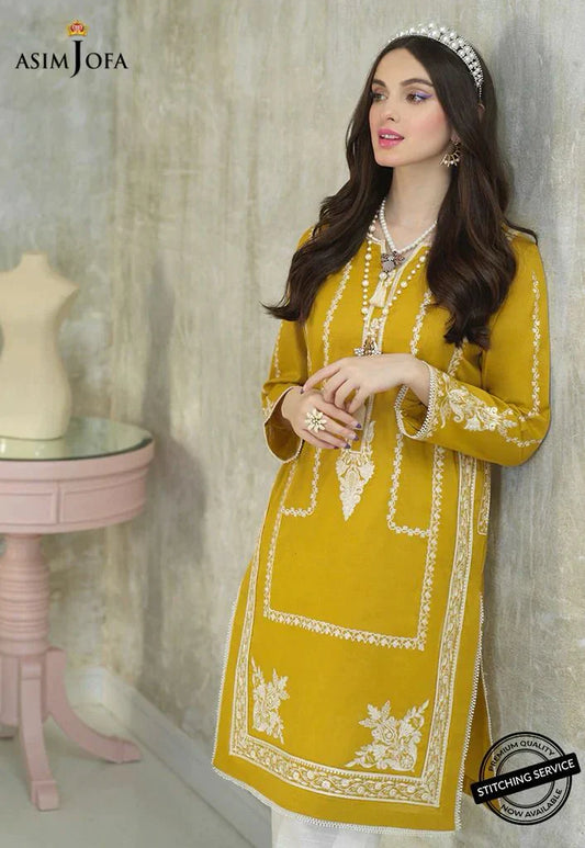 ASIM JOFA- 3PC LAWN EMBROIDERED WITH ORGANZA PRINT DUPATTA