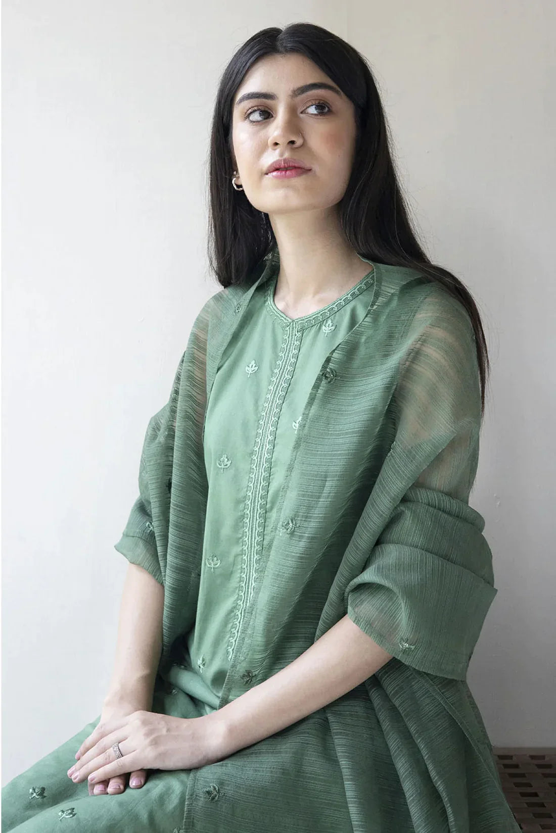DYOT - 3PC LAWN WITH ORGANZA EMBROIDERED DUPPATTA